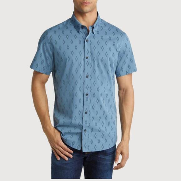 Travis Mathew Other - TravisMathew Sidetracked Button Down Shirt NWT Blue Print S